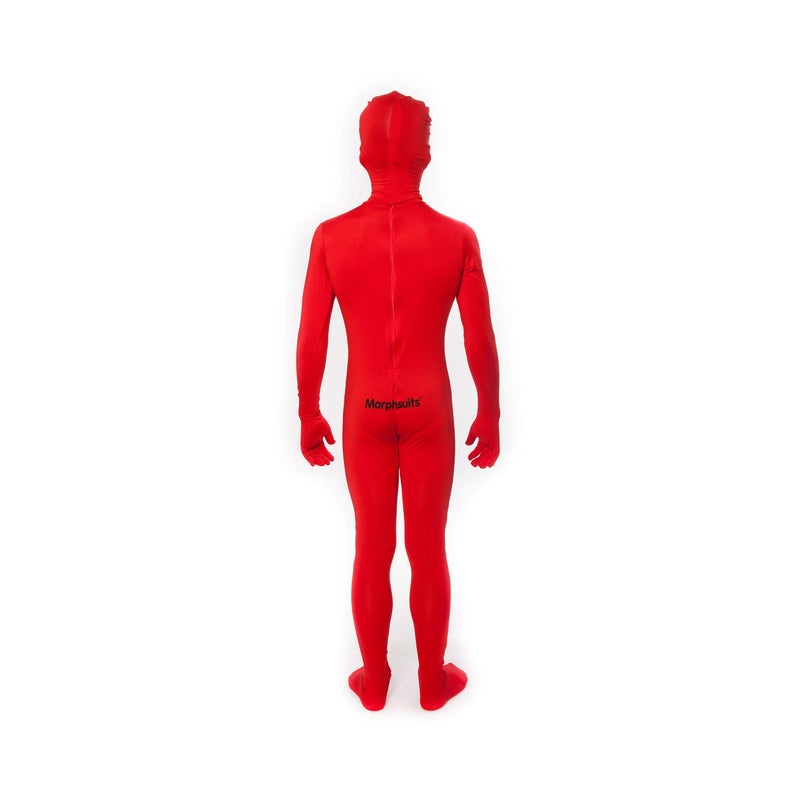 Morphsuits Kids Red Bodysuit Costume, Red Morph Suit for Boys, Large - Image 3